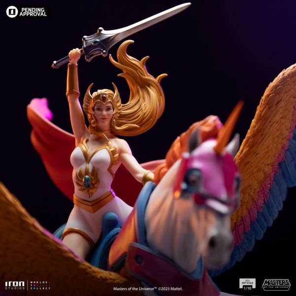 SHE-RA & SWIFTWIND ART SCALE - MASTERS OF THE UNIVERSE