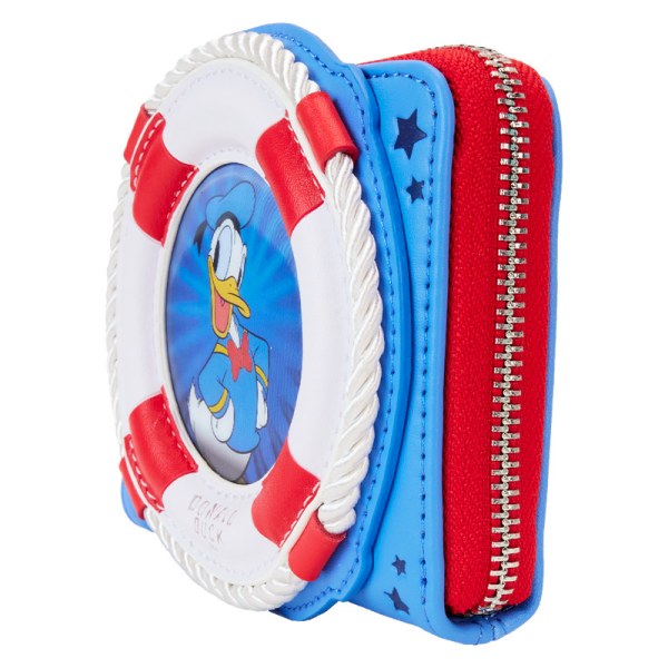 Donald Duck 90th Anniversary Lenticular Zip Around Wallet - DISNEY LOUNGEFLY