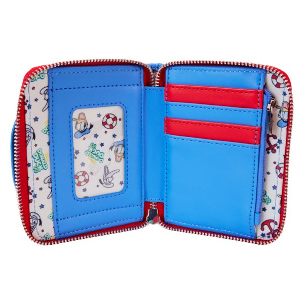 Donald Duck 90th Anniversary Lenticular Zip Around Wallet - DISNEY LOUNGEFLY