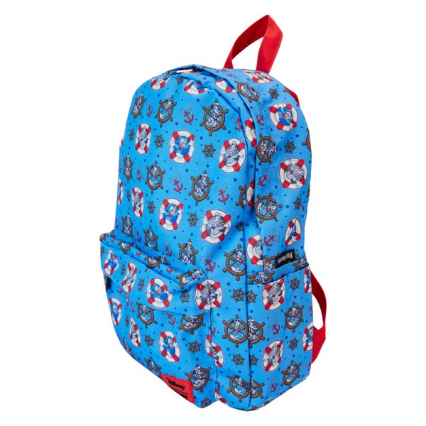 Donald Duck 90th Anniversary All-Over Print Nylon Full-Size Backpack - DISNEY LOUNGEFLY