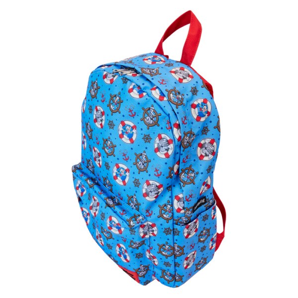 Donald Duck 90th Anniversary All-Over Print Nylon Full-Size Backpack - DISNEY LOUNGEFLY