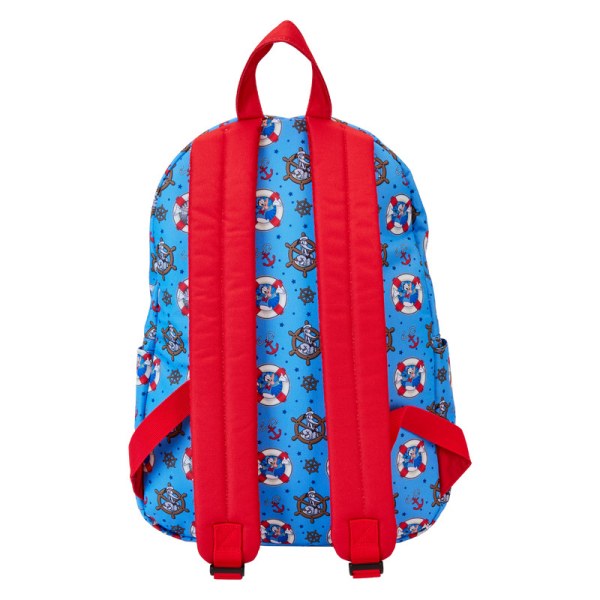 Donald Duck 90th Anniversary All-Over Print Nylon Full-Size Backpack - DISNEY LOUNGEFLY