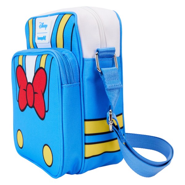 Donald Duck 90th Anniversary Cosplay Nylon Passport Crossbody Bag - DISNEY LOUNGEFLY