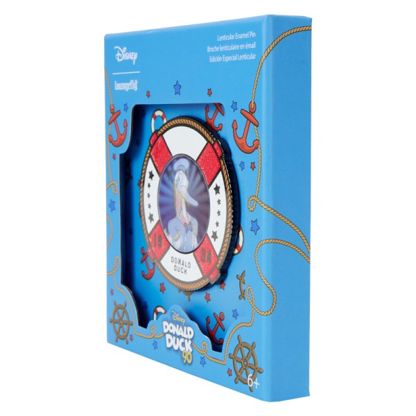Donald Duck 90th Anniversary Lenticular 3 Collector Box Pin - DISNEY LOUNGEFLY