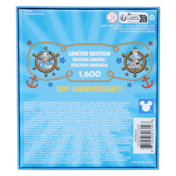 Donald Duck 90th Anniversary Lenticular 3 Collector Box Pin - DISNEY LOUNGEFLY