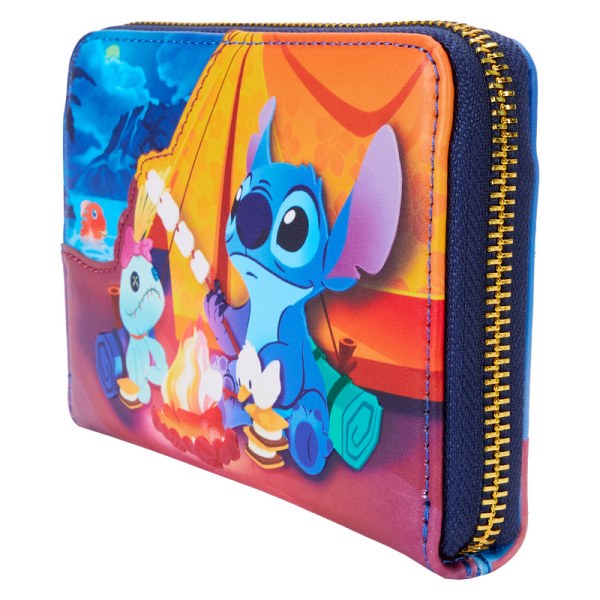 Stitch Camping Cuties Zip Around Wallet - DISNEY LOUNGEFLY