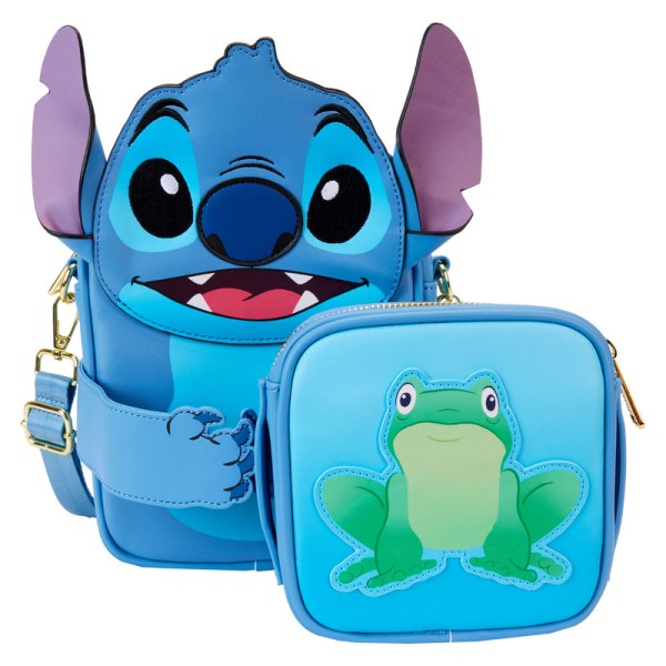 Stitch Camping Cuties Crossbuddies® Cosplay Crossbody Bag with Coin Bag - DISNEY LOUNGEFLY