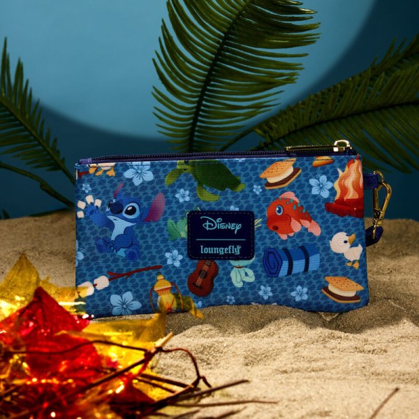 Stitch Camping Cuties Print Nylon Pouch - DISNEY LOUNGEFLY
