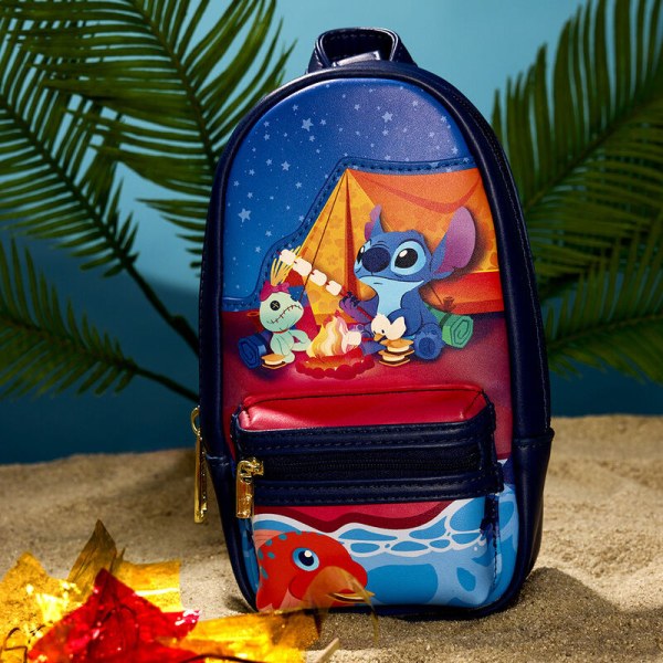 Stitch Camping Cuties Mini Backpack Pencil Case - DISNEY LOUNGEFLY