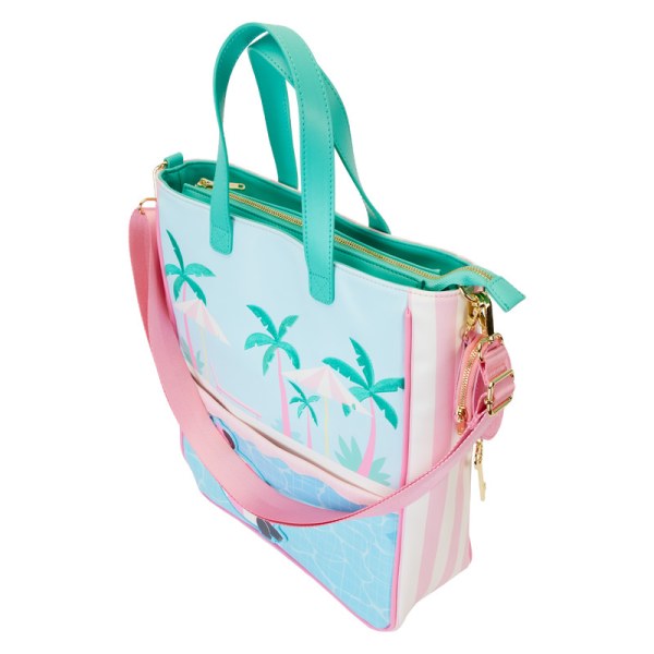 Minnie Mouse Vacation Style Poolside Tote Bag with Coin Bag - DISNEY LOUNGEFLY