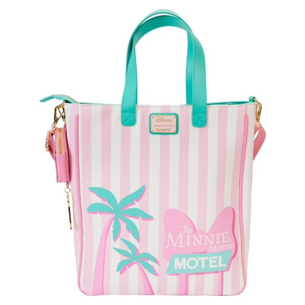 Minnie Mouse Vacation Style Poolside Tote Bag with Coin Bag - DISNEY LOUNGEFLY