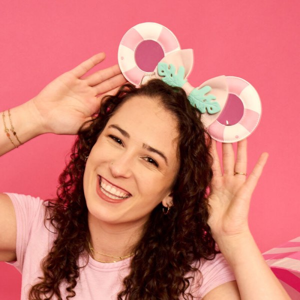 Minnie Mouse Vacation Style Poolside Ear Headband - DISNEY LOUNGEFLY