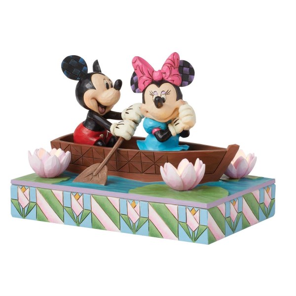 Mickey & Minnie LED Love Rowboat - Disney Traditions
