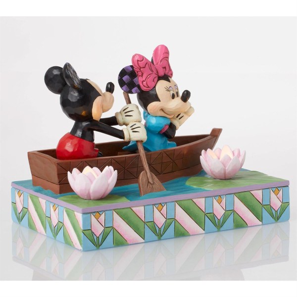 Mickey & Minnie LED Love Rowboat - Disney Traditions