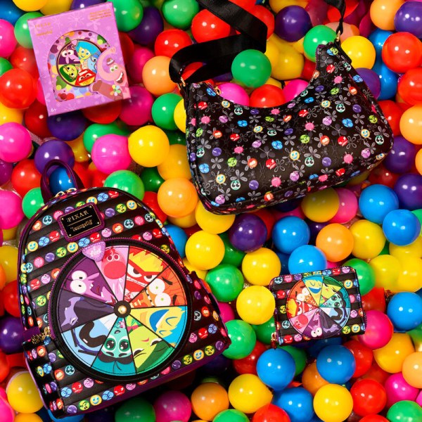Inside Out 2 Core Memories All-Over Print Crossbody Bag - DISNEY LOUNGEFLY