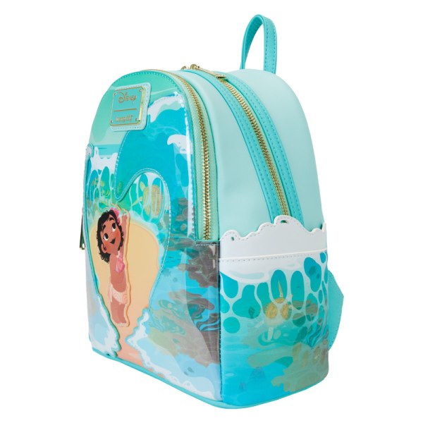 Young Moana in ocean waves mini Backpack - DISNEY LOUNGEFLY