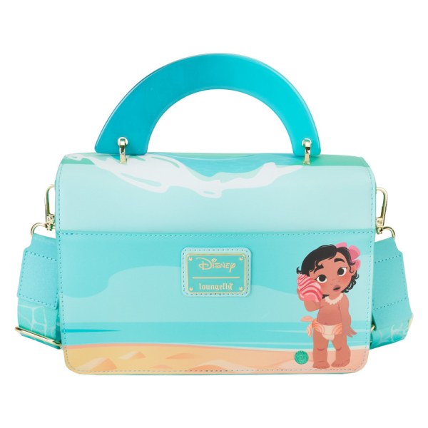 Young Moana in ocean wave crossbody bag - DISNEY LOUNGEFLY