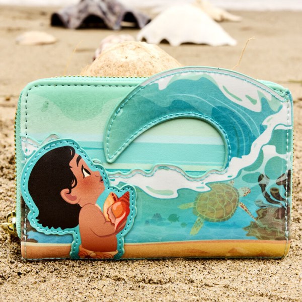 Young Moana in Ocean Waves  Wallet - DISNEY LOUNGEFLY