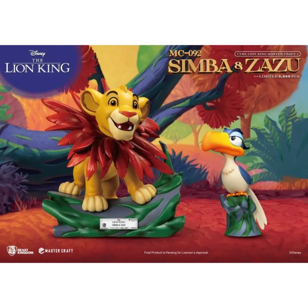 The Lion King Master Craft Little Simba & Zazu - DISNEY MASTERCRAFT