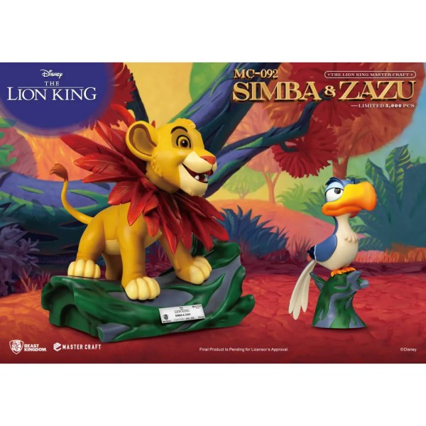 The Lion King Master Craft Little Simba & Zazu - DISNEY MASTERCRAFT