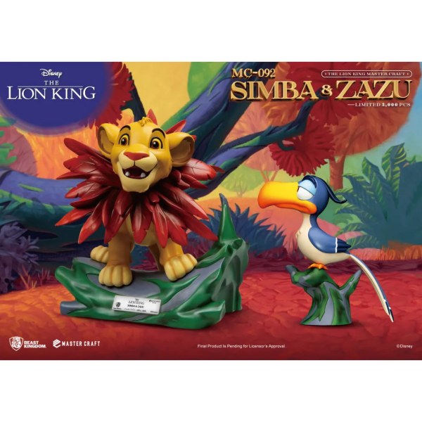 The Lion King Master Craft Little Simba & Zazu - DISNEY MASTERCRAFT