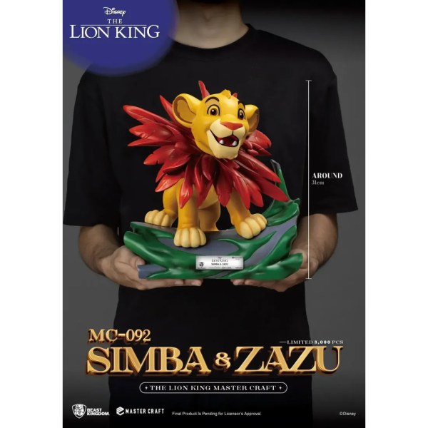The Lion King Master Craft Little Simba & Zazu - DISNEY MASTERCRAFT