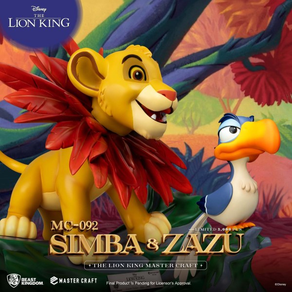 The Lion King Master Craft Little Simba & Zazu - DISNEY MASTERCRAFT
