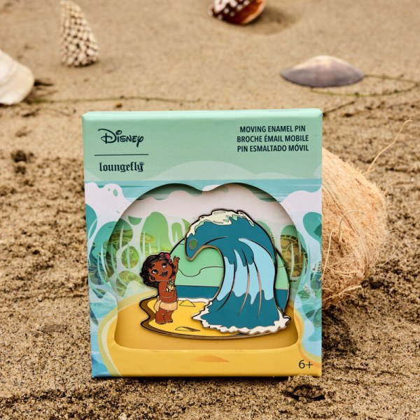 Young Moana Ocean Waves Collector Box Sliding Pin - DISNEY LOUNGEFLY