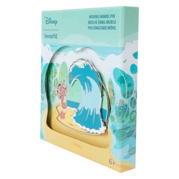 Young Moana Ocean Waves Collector Box Sliding Pin - DISNEY LOUNGEFLY