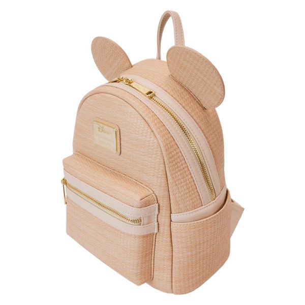 Mickey Mouse Woven Texture Mini Backpack - DISNEY LOUNGEFLY