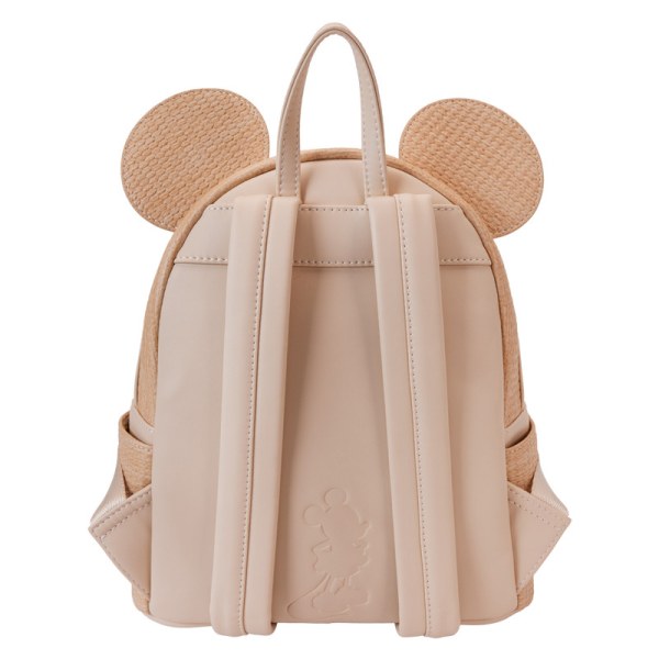 Mickey Mouse Woven Texture Mini Backpack - DISNEY LOUNGEFLY