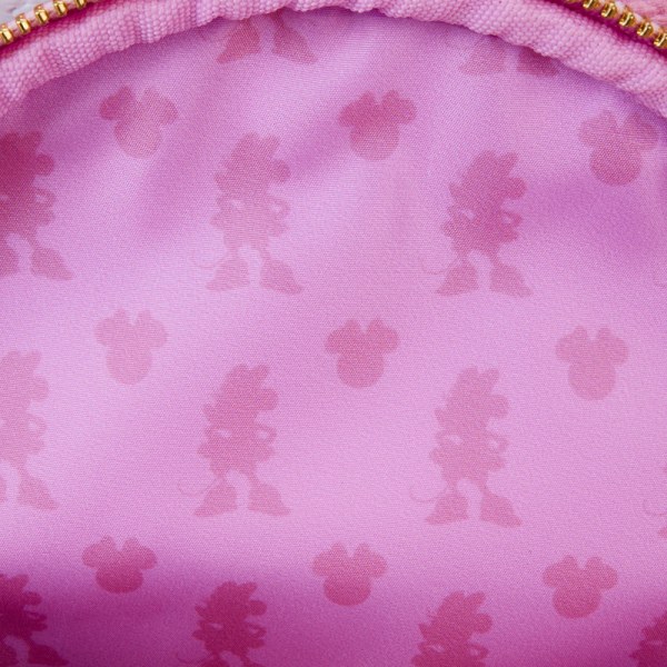 Minnie woven texture convertible mini Backpack & Crossbody Bag - DISNEY LOUNGEFLY