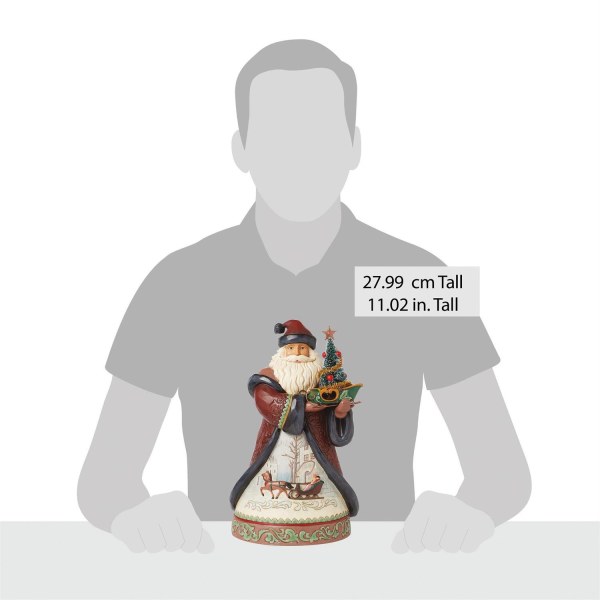 Santa Claus Christmas Tree Figure - JIM SHORE HEARTWOOD CREEK
