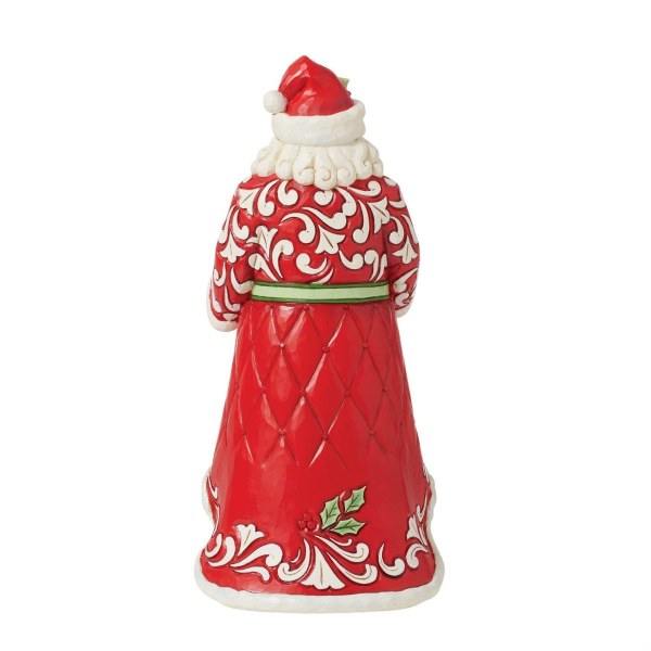 Santa Claus Wreath Christmas Figurine - JIM SHORE HEARTWOOD CREEK