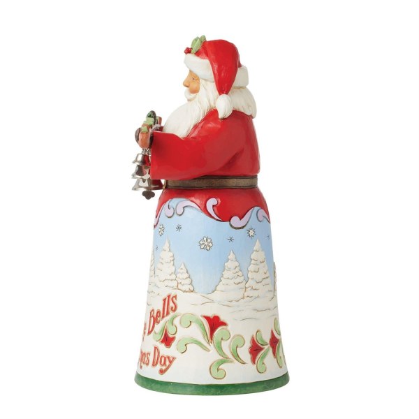 Heard The Bells Santa Figurine - JIM SHORE HEARTWOOD CREEK