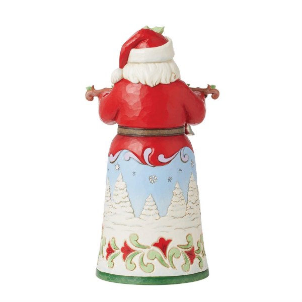 Heard The Bells Santa Figurine - JIM SHORE HEARTWOOD CREEK
