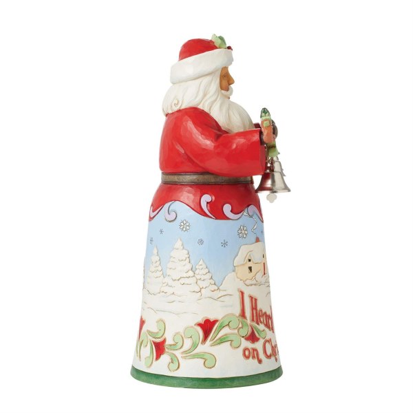 Heard The Bells Santa Figurine - JIM SHORE HEARTWOOD CREEK
