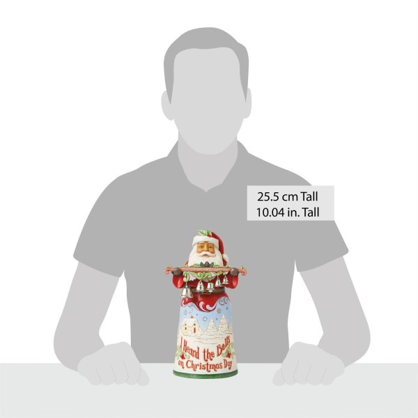 Heard The Bells Santa Figurine - JIM SHORE HEARTWOOD CREEK