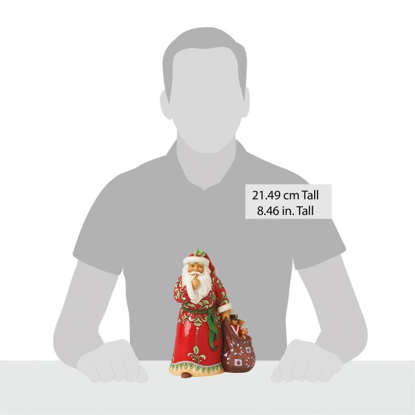"Shush" Santa Figurine - JIM SHORE HEARTWOOD CREEK