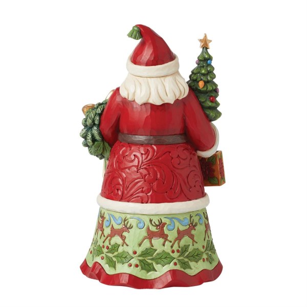 Santa with Gifts Bags Figurine - JIM SHORE HEARTWOOD CREEK