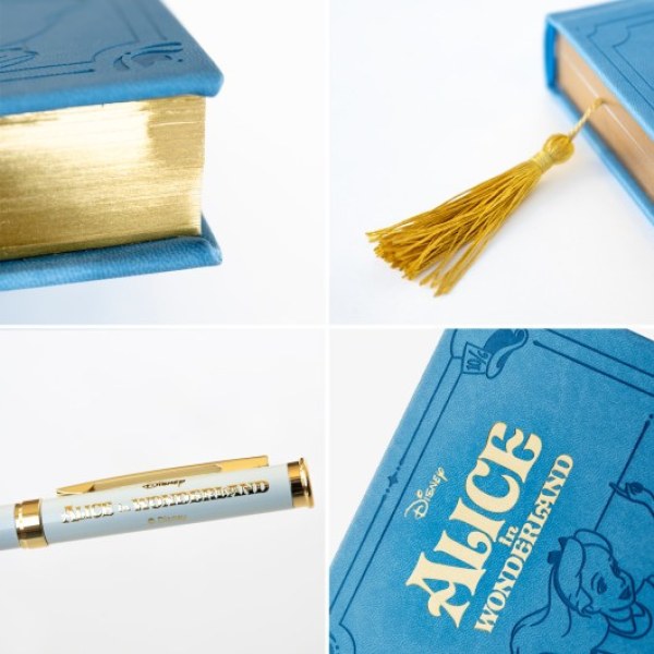 PREMIUM A5 NOTEBOOK SET WITH PEN - DISNEY ALICE IN WONDERLAND