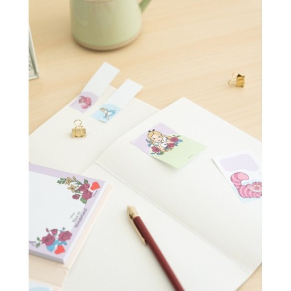 ADHESIVE NOTEBOOK - DISNEY ALICE IN WONDERLAND