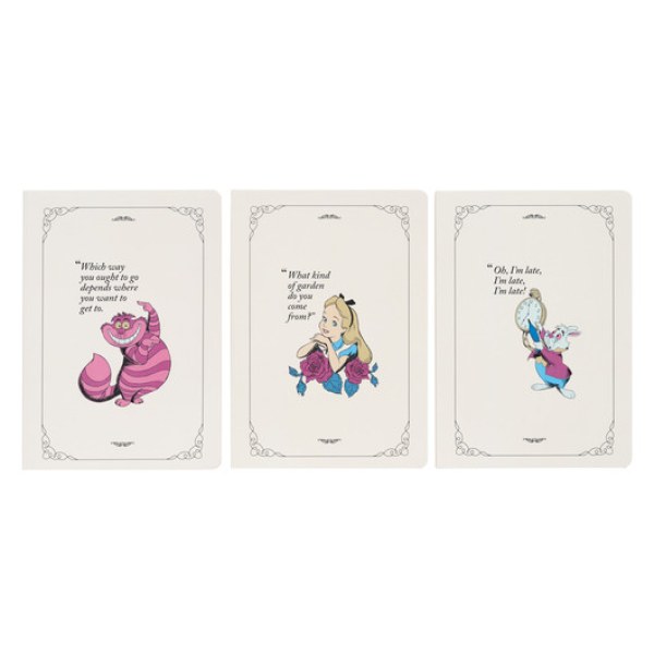 PACK 3 CARNETS A5 - DISNEY ALICE IN WONDERLAND