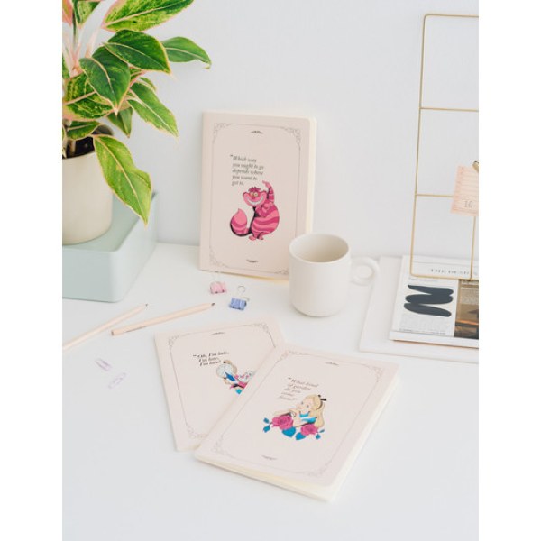 PACK 3 CARNETS A5 - DISNEY ALICE IN WONDERLAND
