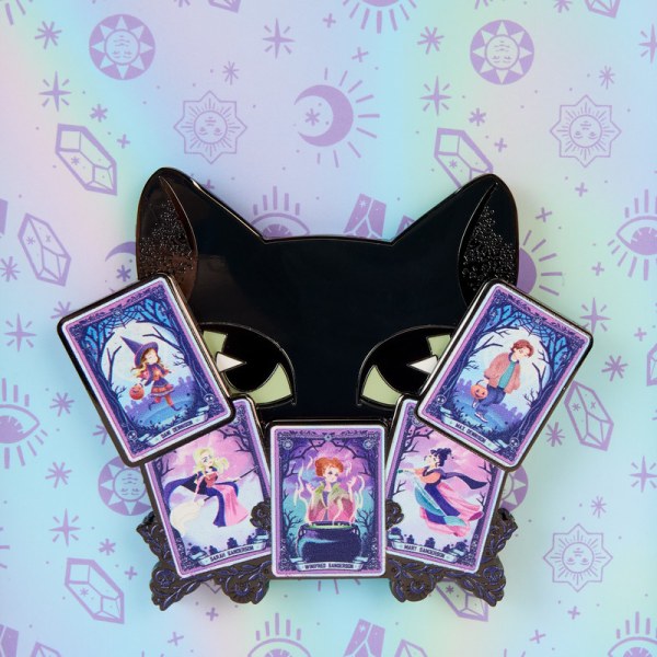 Hocus Pocus Tarot Card Binx Glow Collector Box Sliding Pin - DISNEY LOUNGEFLY