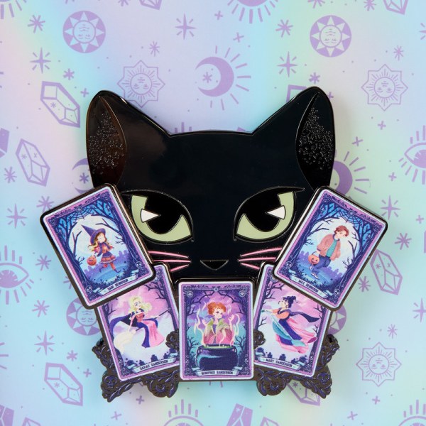 Hocus Pocus Tarot Card Binx Glow Collector Box Sliding Pin - DISNEY LOUNGEFLY