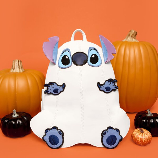 Stitch Ghost Costume Figural Glow Mini Backpack - DISNEY LOUNGEFLY
