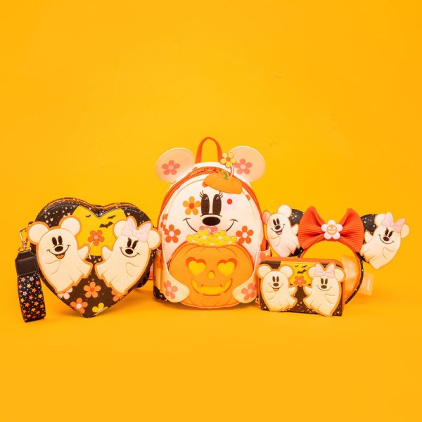 Minnie Floral Ghost Cosplay Light Up Glow Mini Backpack - DISNEY LOUNGEFLY