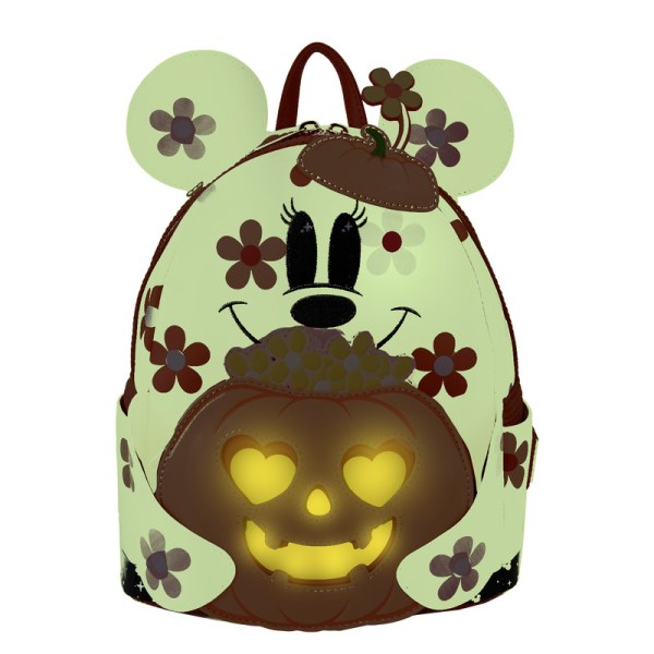 Minnie Floral Ghost Cosplay Light Up Glow Mini Backpack - DISNEY LOUNGEFLY