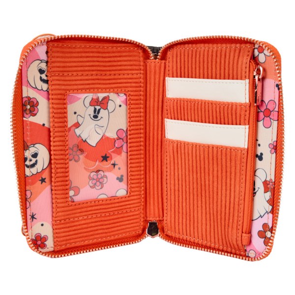 Mickey & Minnie Floral Ghost Glow Wallet - DISNEY LOUNGEFLY